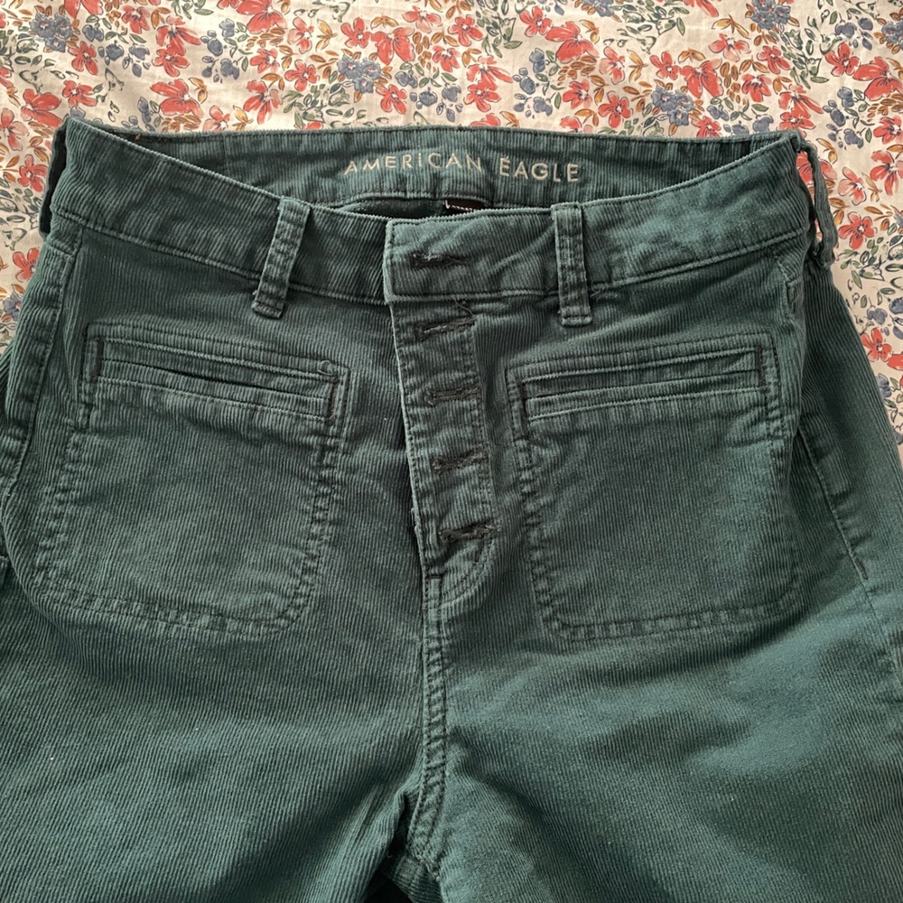 American Eagle Super High Rise Flare Corduroy Jeans